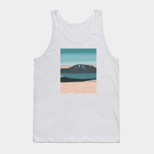 Blue Sky with Mountains Covered with Ice Tank Top